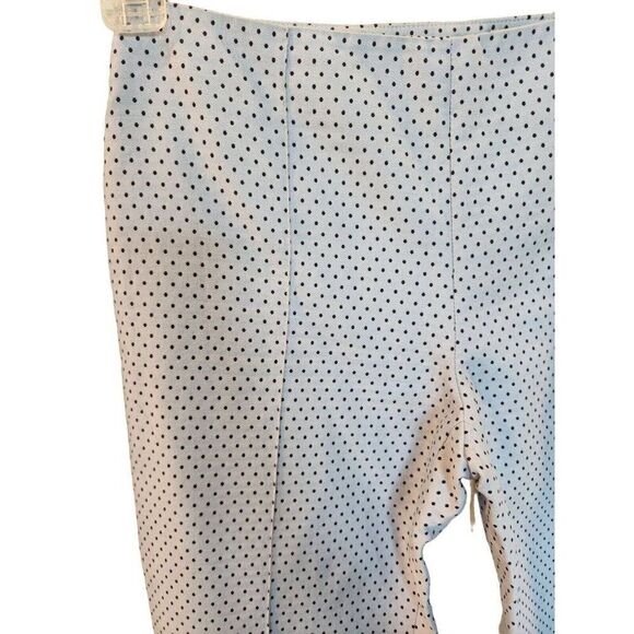 Moschino Women's Blue Polka Dot Pants Size 6 Crop Ankle - Picture 2 of 5